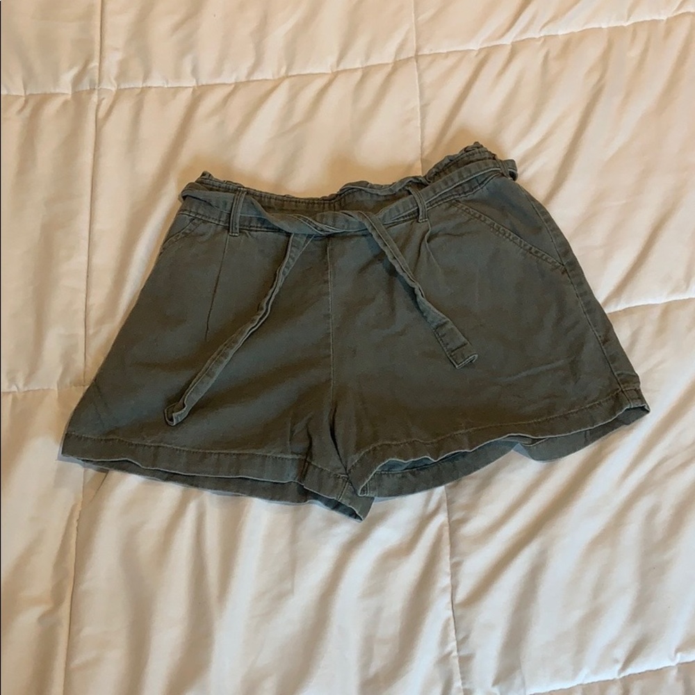 Abercrombie and Fitch olive shorts